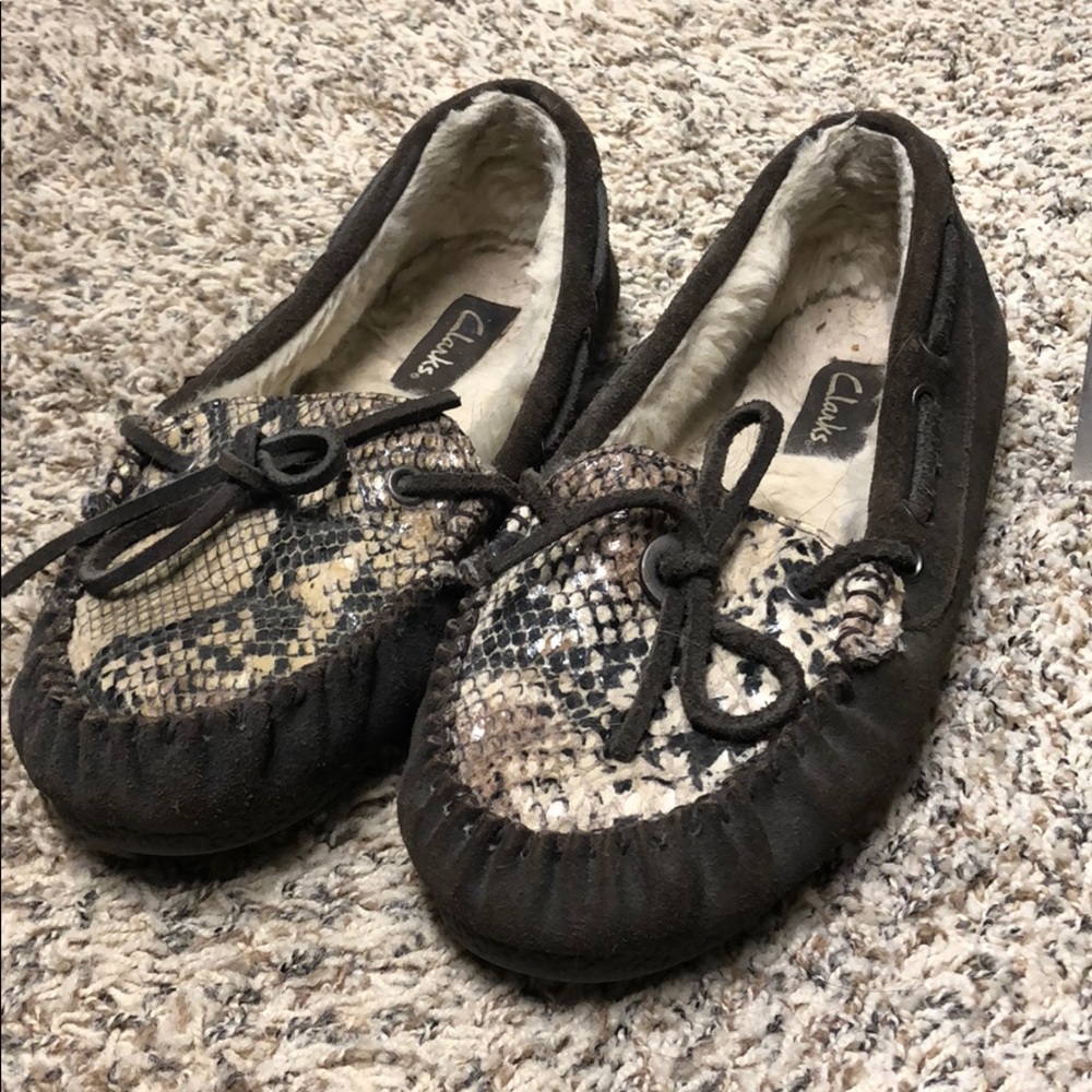 Clark’s brown moccasins